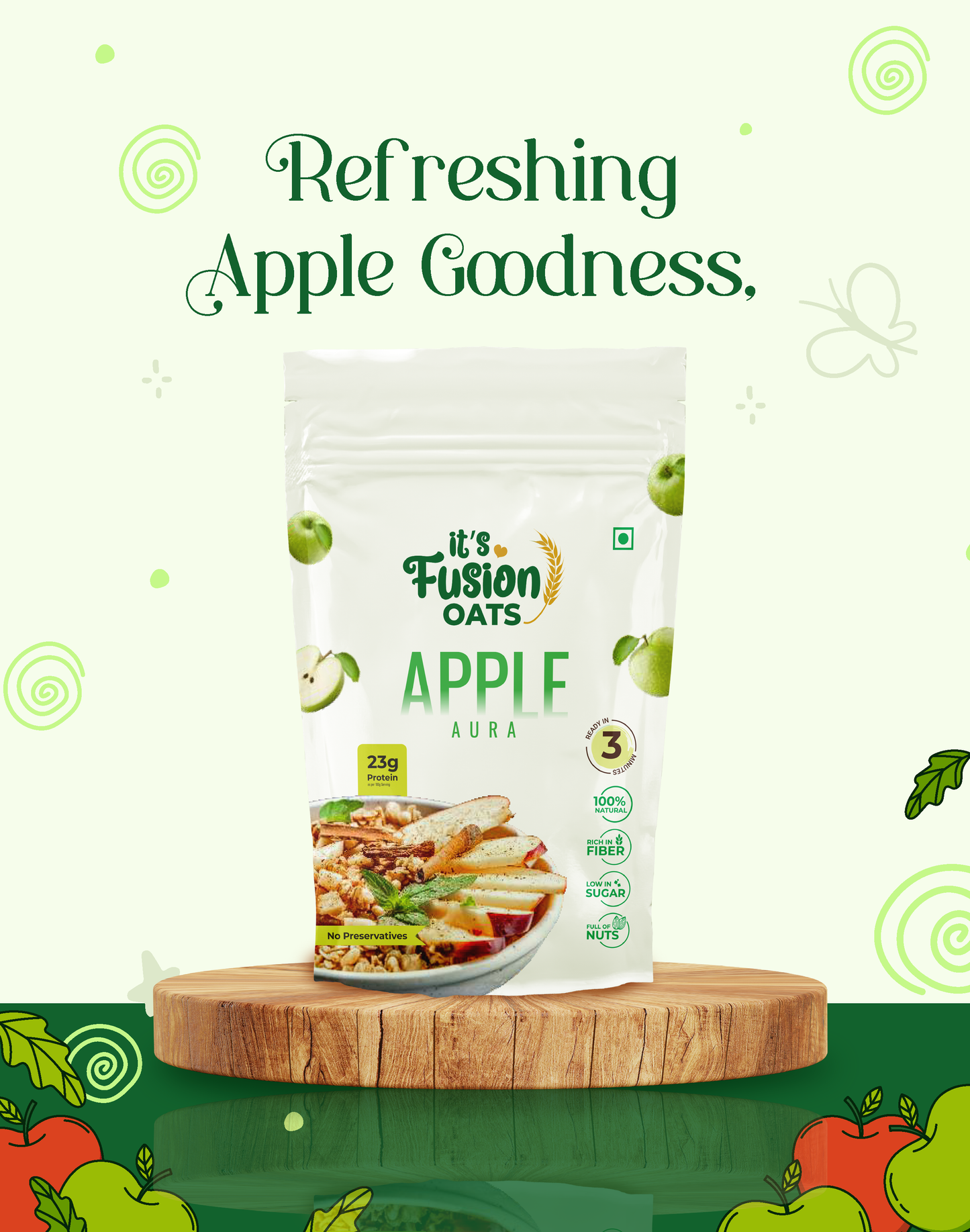 Apple Aura | 3-Min Breakfast Oats (80g x 3)