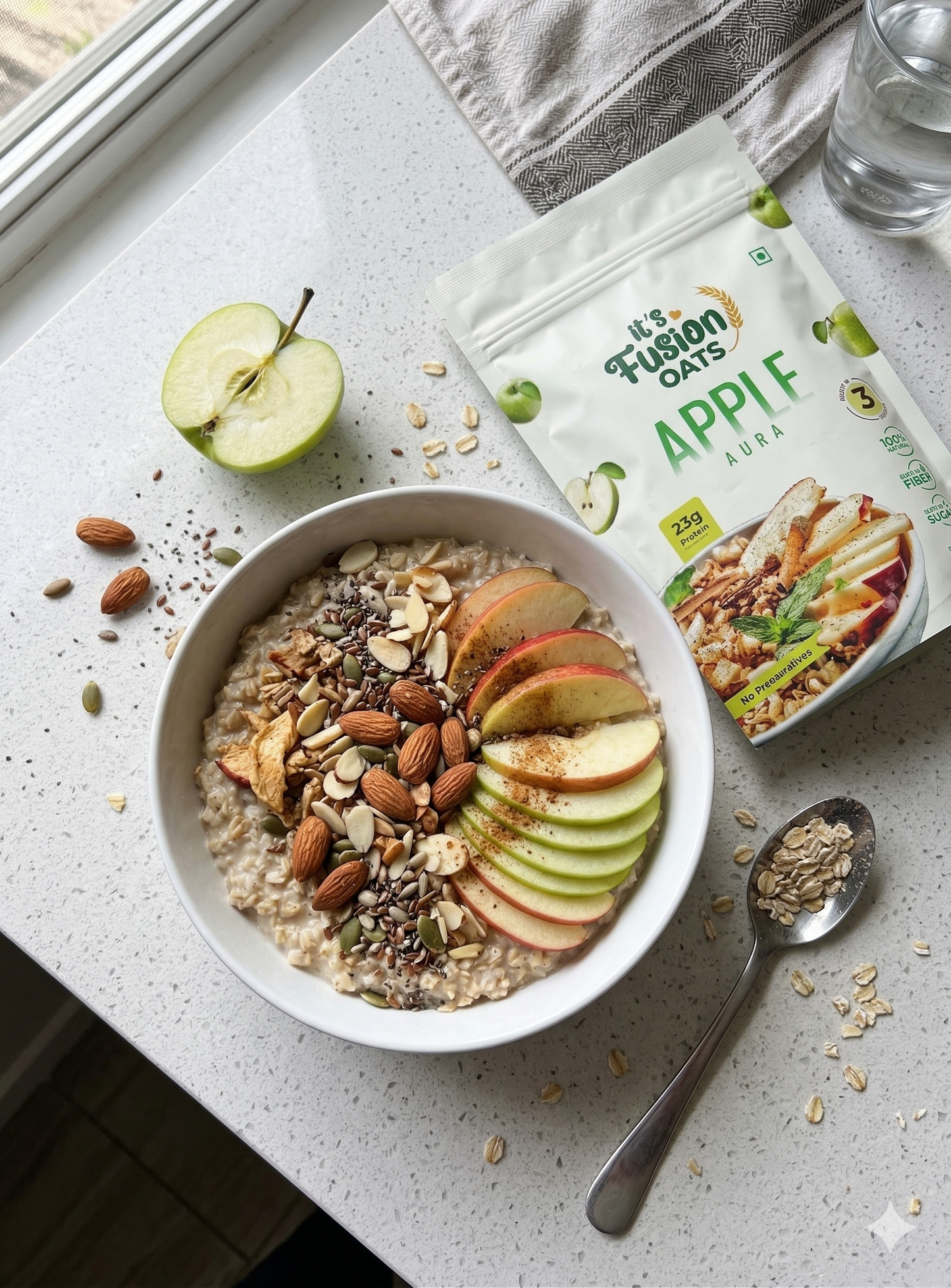Apple Aura Oats – 3 Tasty Breakfast Pack (80g x 3)