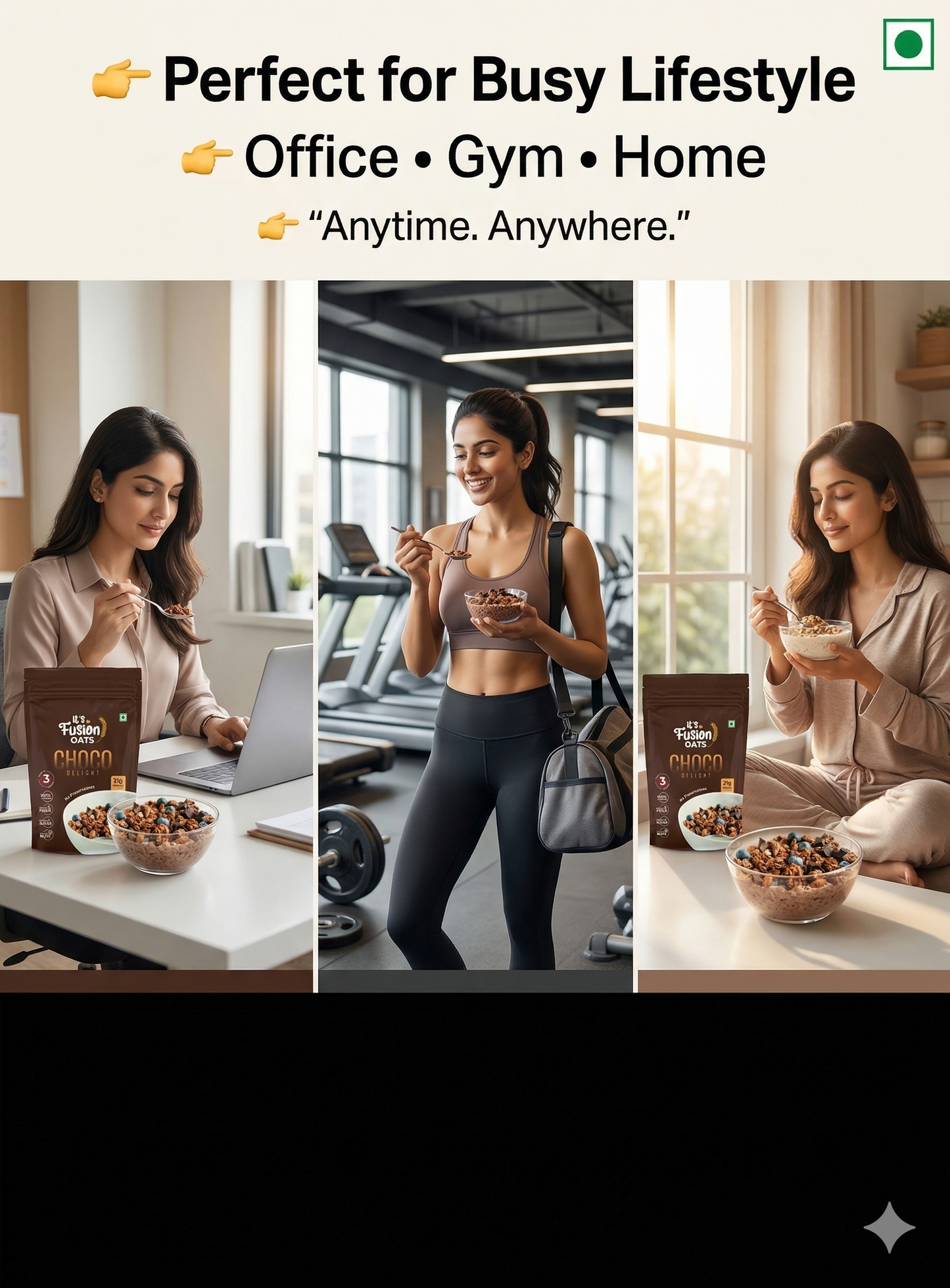 Choco Delight | 3-Min Breakfast Oats (80g x 3)