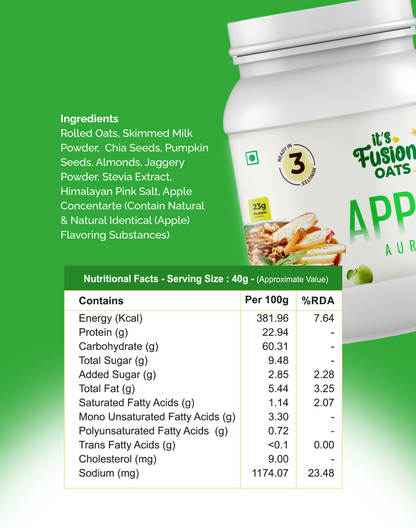 Apple Aura – 500g Jar – 11+ Servings