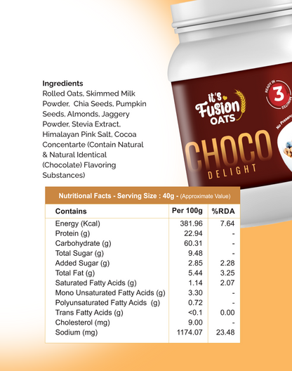 Choco Delight – 500g Jar – 11+ Servings