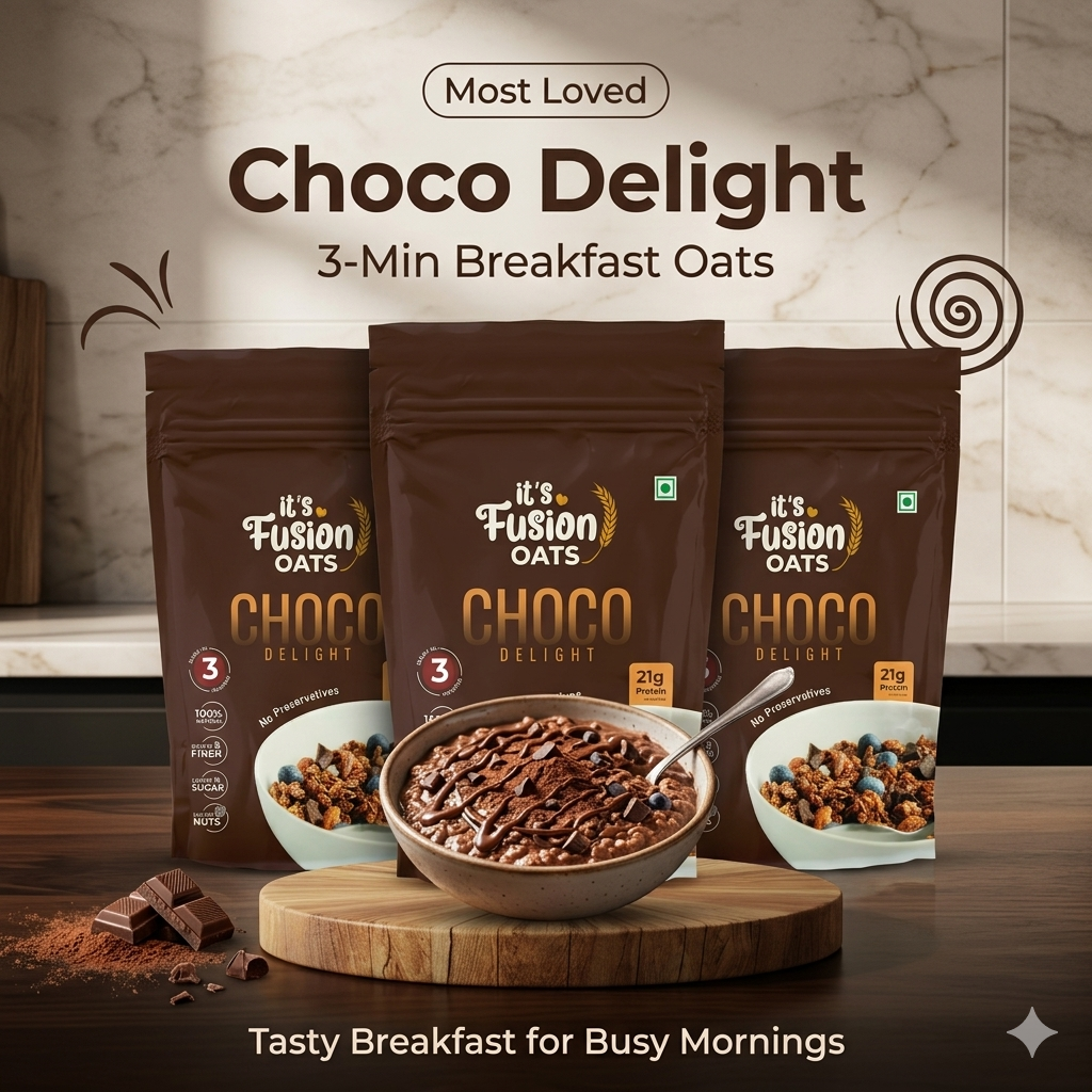 Choco Delight | 3-Min Breakfast Oats (80g x 3)