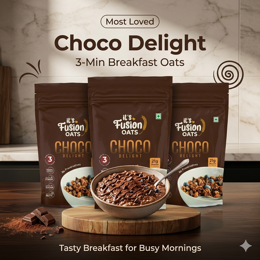 Choco Delight | 3-Min Breakfast Oats (80g x 3)