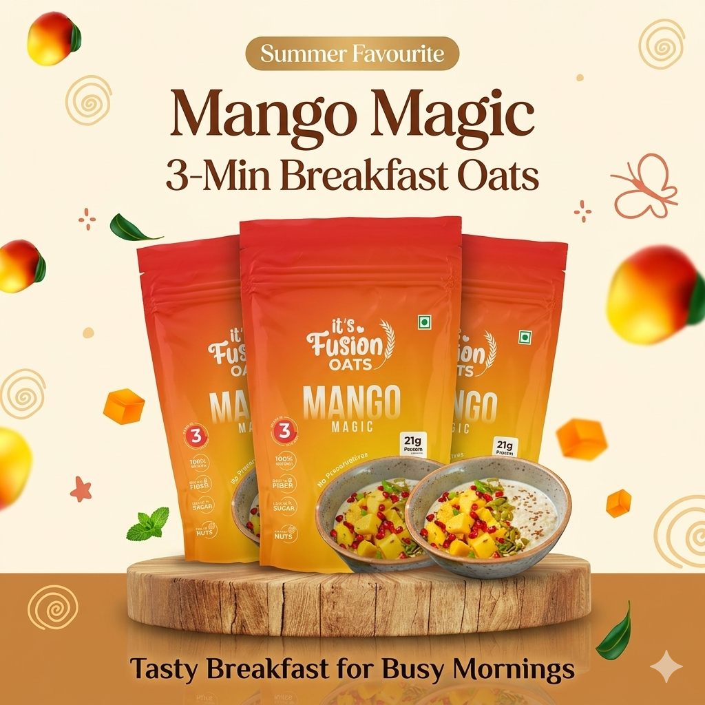 Mango Magic | 3-Min Breakfast Oats (80g x 3)