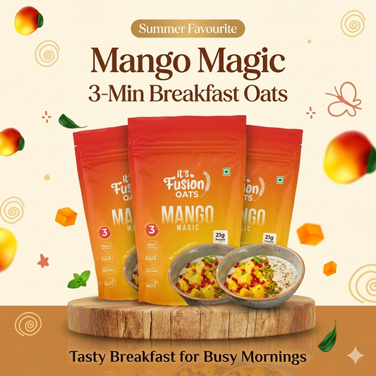 Mango Magic | 3-Min Breakfast Oats (80g x 3)
