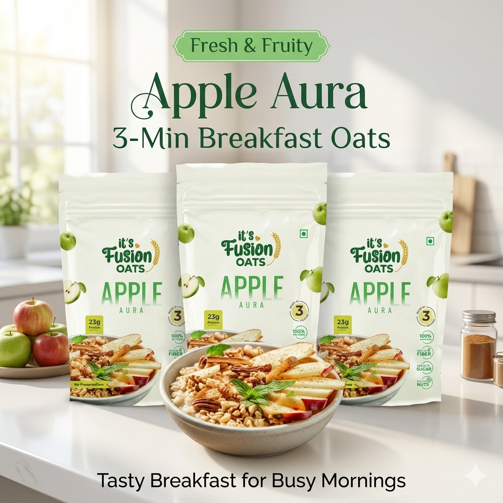 Apple Aura | 3-Min Breakfast Oats (80g x 3)